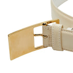 Gucci Belt Size 65 26 036 1406 1284 White Leather — view 5