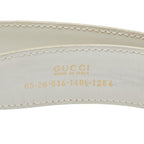 Gucci Belt Size 65 26 036 1406 1284 White Leather — view 7