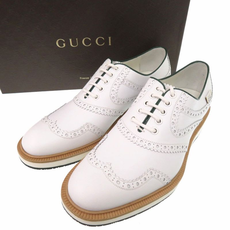 Gucci Golf Shoes Leather White 1438 — view 2