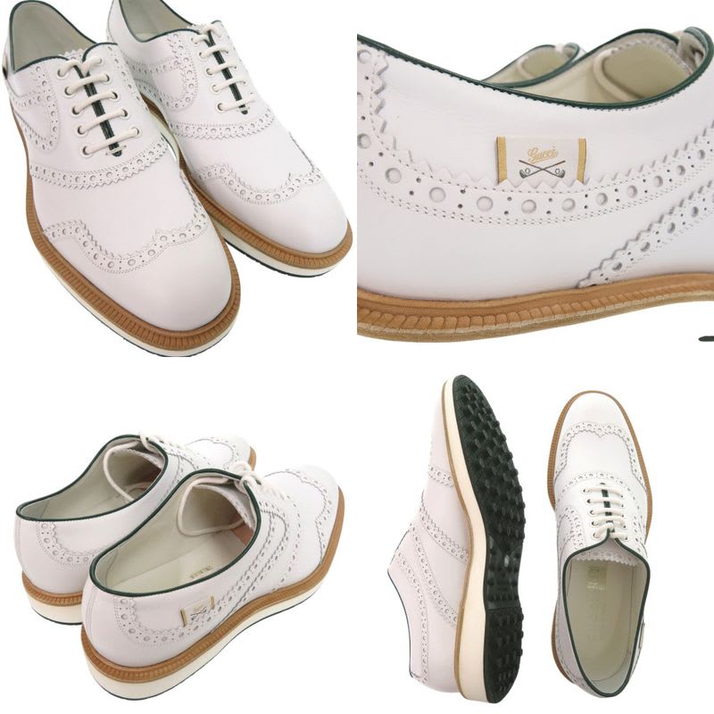 Gucci Golf Shoes Leather White 1438 — view 9