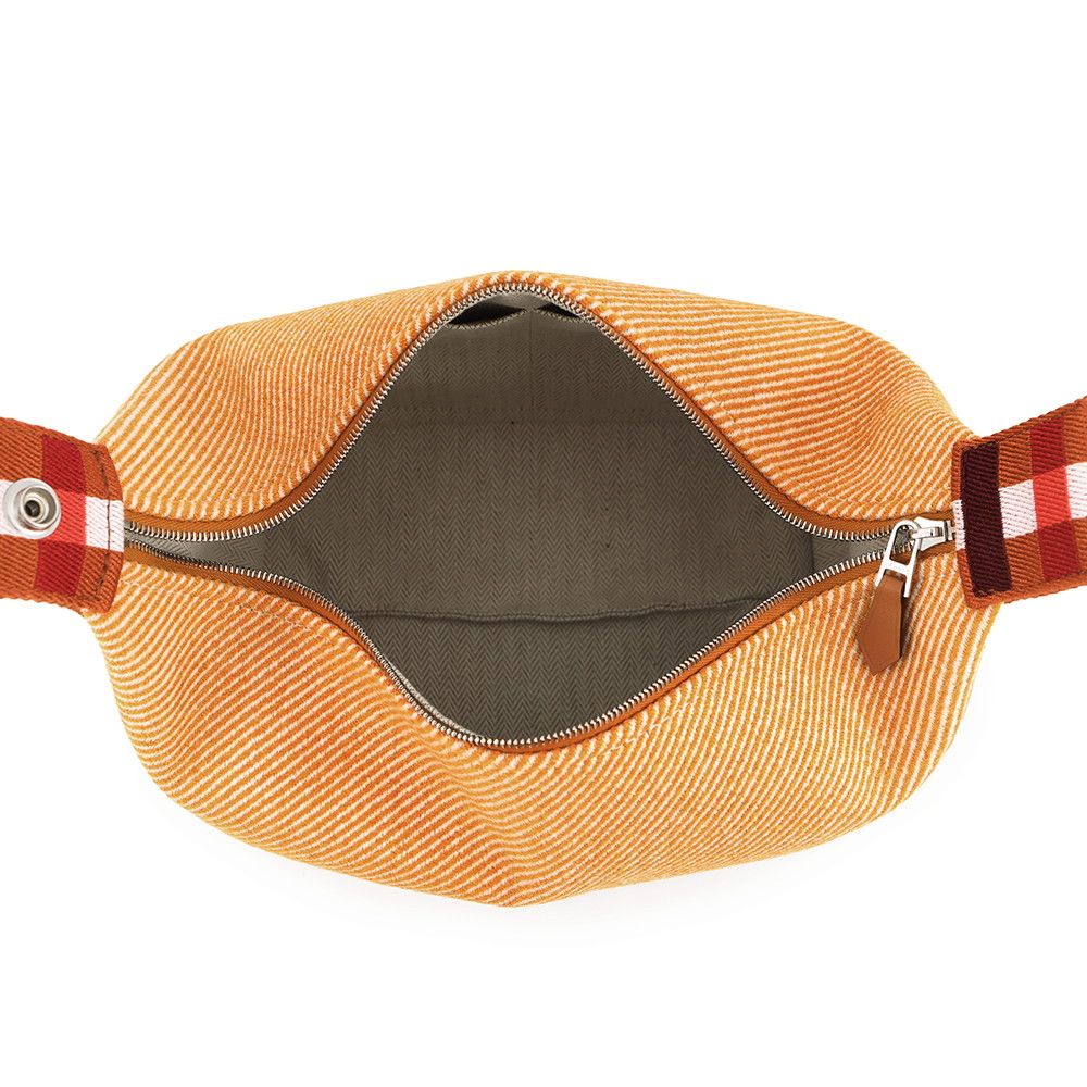 Hermes Pouch Bric-a-Brac PM O-carre Fauve Silver Wool — view 4
