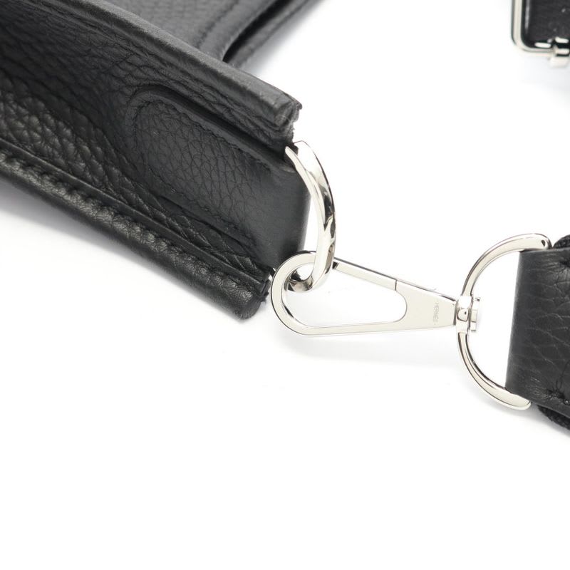 Hermes Shoulder Bag Evelyne 3 Trois PM Black Leather — view 8