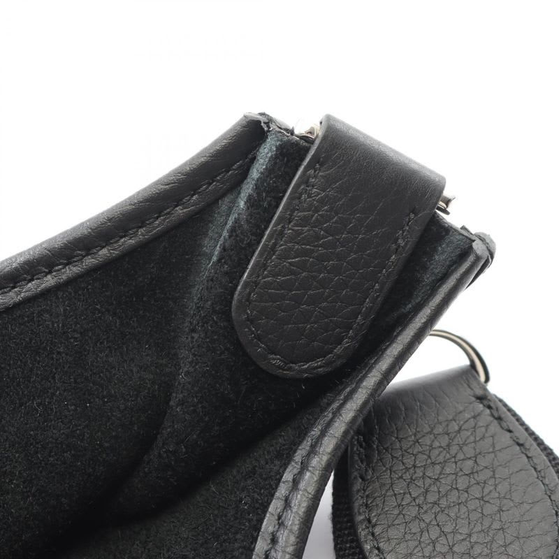 Hermes Shoulder Bag Evelyne 3 Trois PM Black Leather — view 9