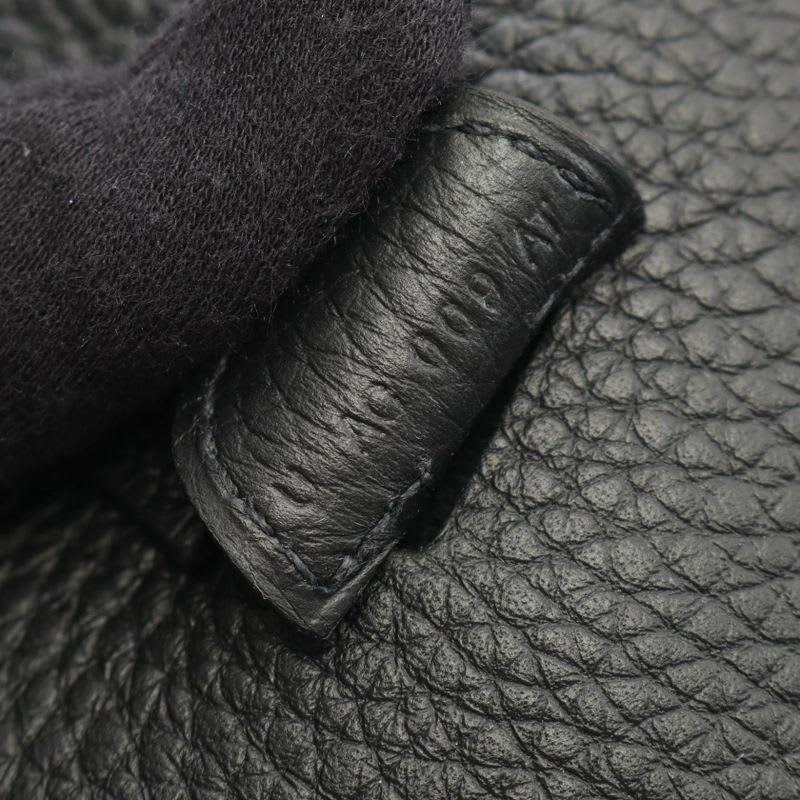 Hermes Shoulder Bag Evelyne 3 Trois PM Black Leather — view 6
