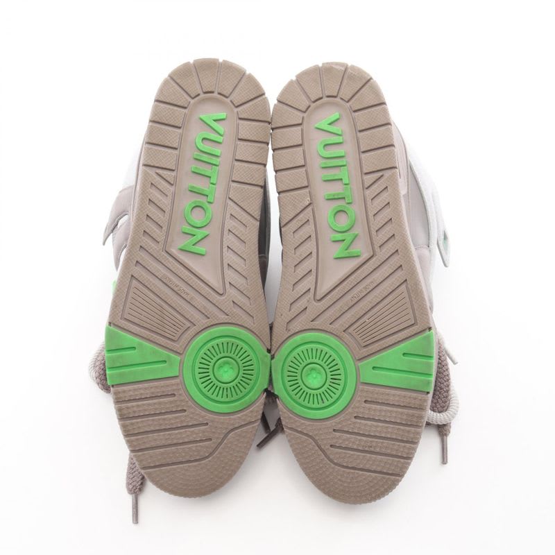 Louis Vuitton Sneakers Skate Line Gray Green Leather — view 4