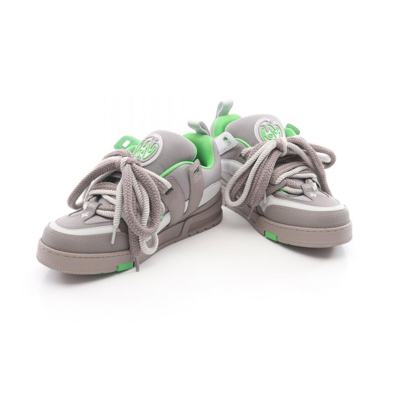 Louis Vuitton Sneakers Skate Line Gray Green Leather — view 3