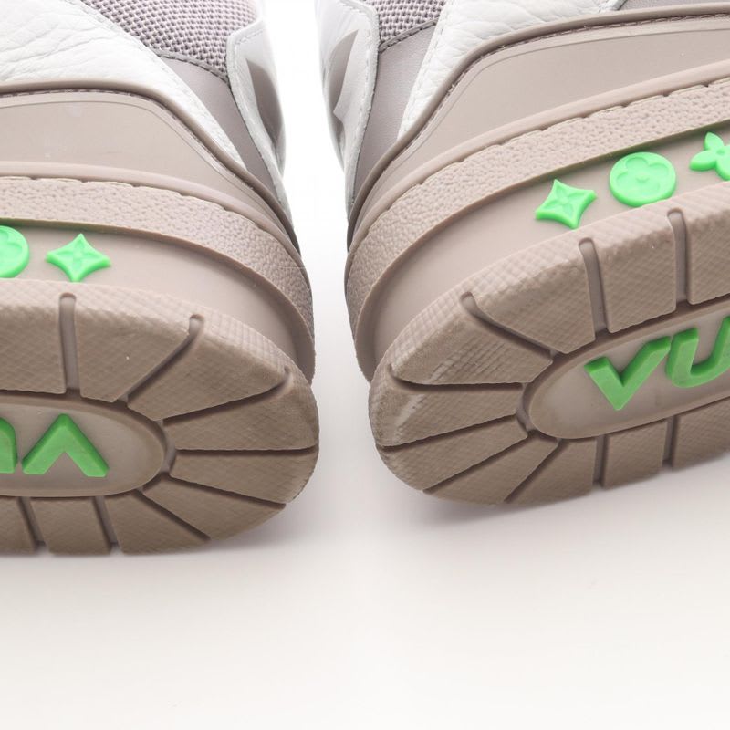 Louis Vuitton Sneakers Skate Line Gray Green Leather — view 8