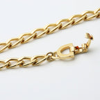 Christian Dior Necklace Long Chain Metal Gold GP Accessory Plated — view 8