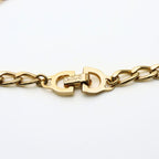 Christian Dior Necklace Long Chain Metal Gold GP Accessory Plated — view 6