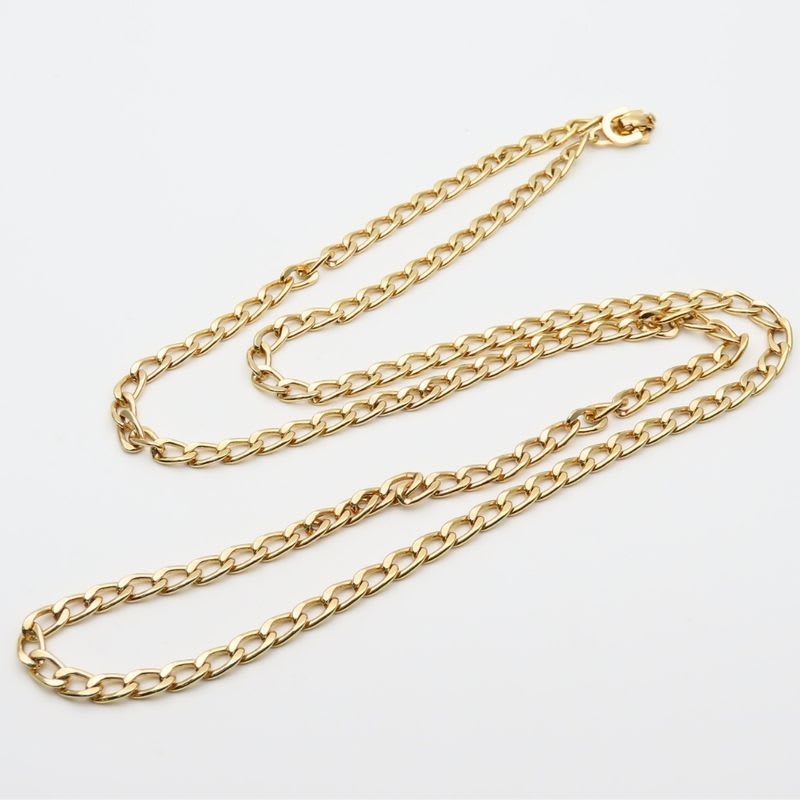Christian Dior Necklace Long Chain Metal Gold GP Accessory Plated — view 4