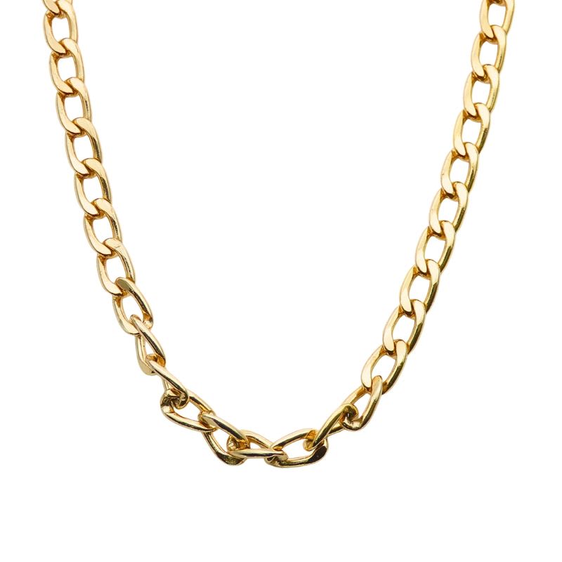 Christian Dior Necklace Long Chain Metal Gold GP Accessory Plated — view 3