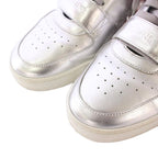 Celine Velcro Strap Mid High Cut Sneakers Shoes Logo 39 Silver Color BB — view 4