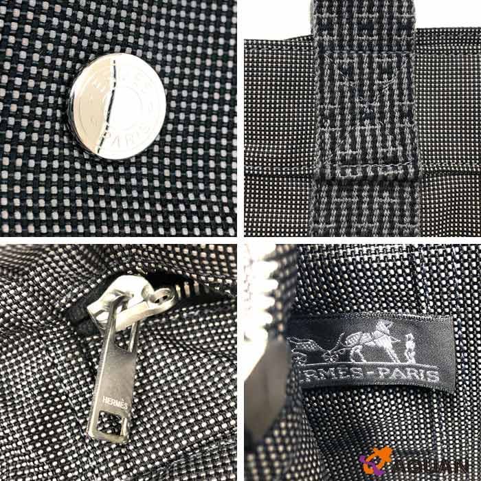 Hermes Her Line Tote Bag MM Gray — view 4