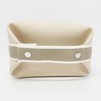 Hermes Brid A Black PM Handbag Natural Silver Hardware Cotton Pouch — view 4