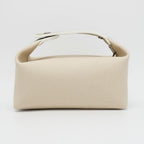 Hermes Brid A Black PM Handbag Natural Silver Hardware Cotton Pouch — view 3