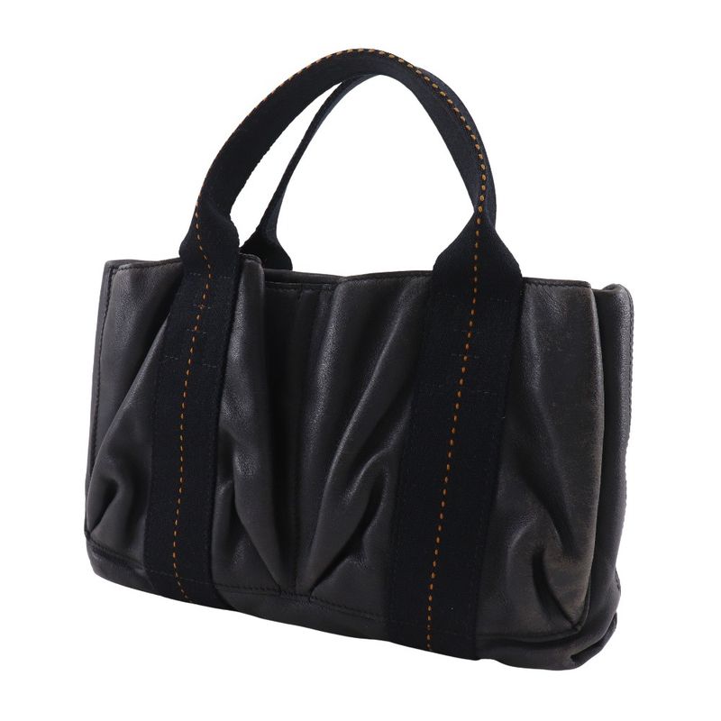 Hermes Caravan Horizontal PM Voderma Black Handbag — view 3