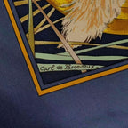 Hermes Scarf Silk Carre 90 Chasse Au BOIS Forest Hunting Gray — view 6