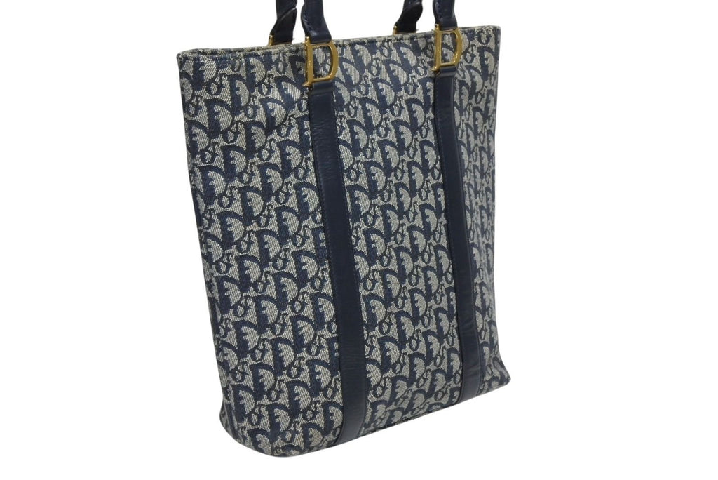 Dior Trotter Handbag 0 C Navy Galliano — view 4