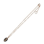 Hermes Necklace Mini Maillon PM Pendant Fo03 Metal Golden Rose Gold Noir — view 4