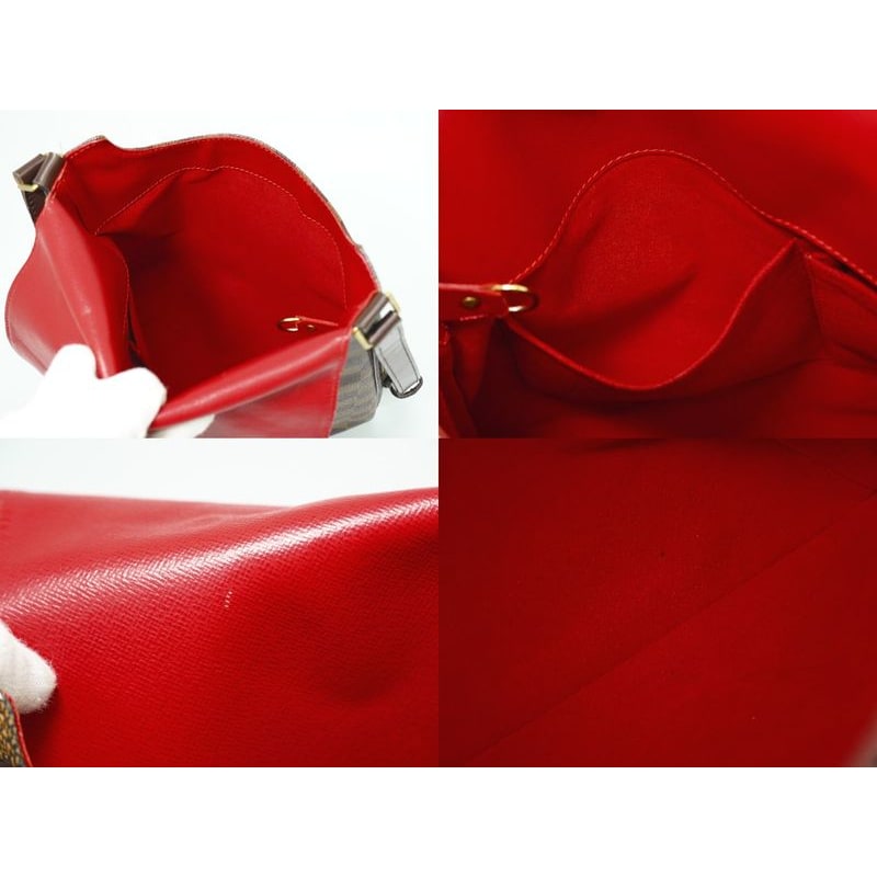 Louis Vuitton Musette Damier Ebene Shoulder Bag Pochette Brown — view 9