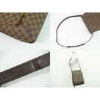 Louis Vuitton Musette Damier Ebene Shoulder Bag Pochette Brown — view 7