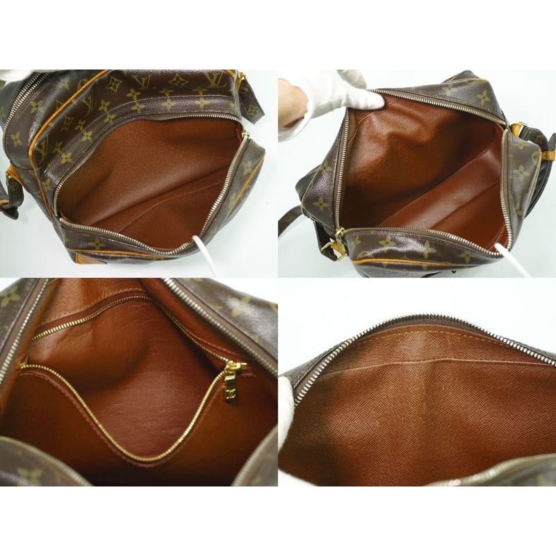 Louis Vuitton Nile Monogram Shoulder Bag Pochette Brown — view 9