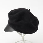 Dior Wool Logo Charm Bee Embroidery Beret Hat 81 Ddr921 G103 Black 57 — view 3