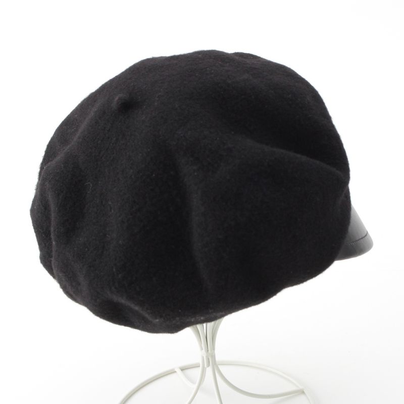 Dior Wool Logo Charm Bee Embroidery Beret Hat 81 Ddr921 G103 Black 57 — view 4