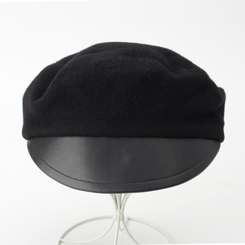 Dior Wool Logo Charm Bee Embroidery Beret Hat 81 Ddr921 G103 Black 57 — view 2
