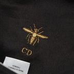 Dior Wool Logo Charm Bee Embroidery Beret Hat 81 Ddr921 G103 Black 57 — view 7
