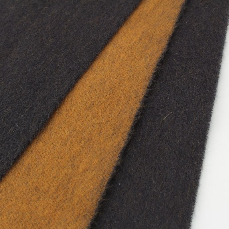 Hermes Cashmere H Logo Fringe Scarf Yellow Gray — view 5
