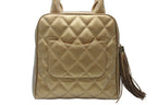 Chanel Handbag Caviar Leather CC Logo Fringe Gold — view 3