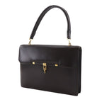 Hermes Paloniere Vintage Box Calf Brown XO Handbag — view 3