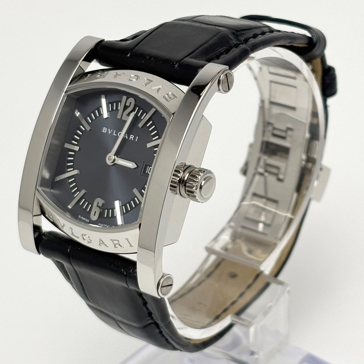 Bvlgari Watch Quartz Ashoma Black Silver Boys — view 2