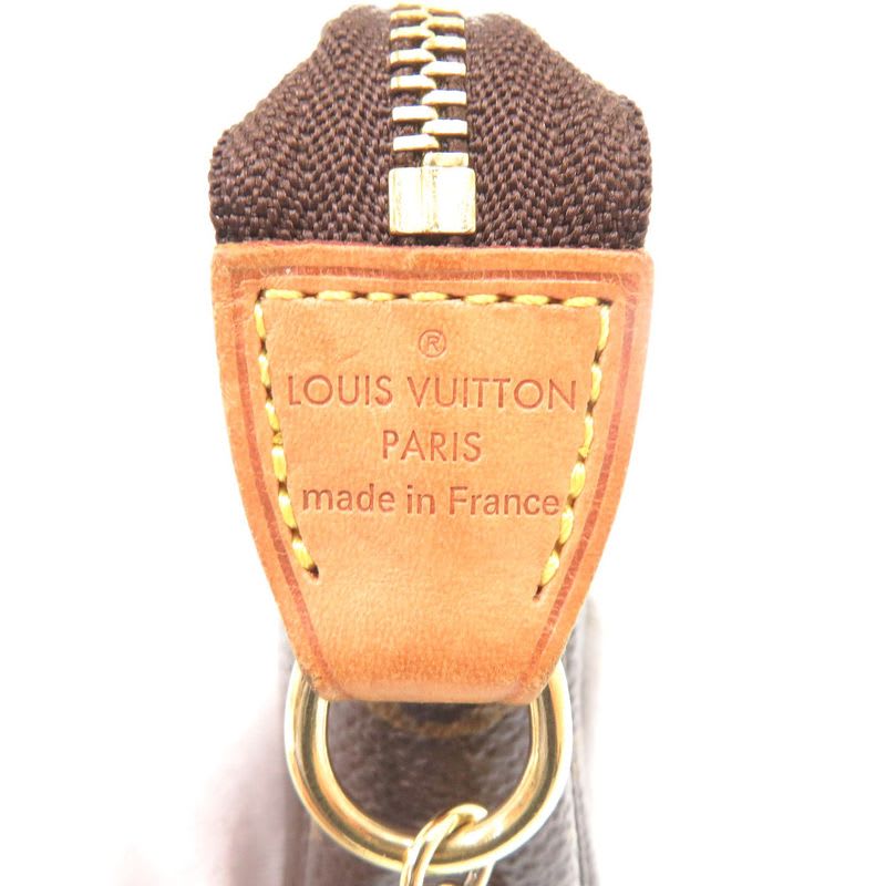 Louis Vuitton Mini Pochette Accessory Monogram Pouch Bag 1037 — view 7