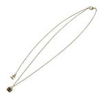 Chanel Coco Mark Cube CC Logo Abe819 Necklace Rhinestone GP Crystal B25 C Black — view 8