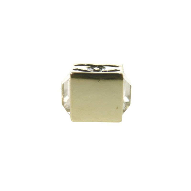 Chanel Coco Mark Cube CC Logo Abe819 Necklace Rhinestone GP Crystal B25 C Black — view 6