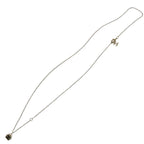 Chanel Coco Mark Cube CC Logo Abe819 Necklace Rhinestone GP Crystal B25 C Black — view 7