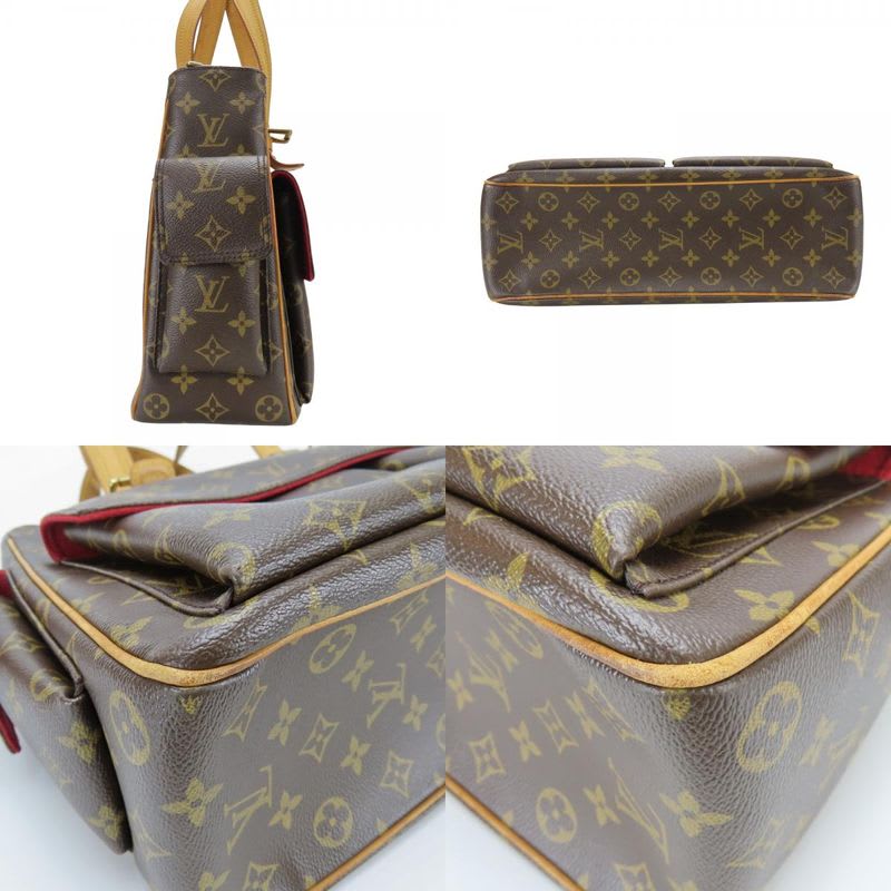 Louis Vuitton Tote Bag Multiply City Monogram Leather Brown Shoulder — view 3