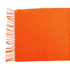 Hermes Muffler Orange Cashmere Accessories Scarf — view 3