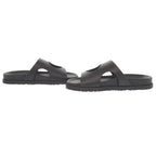 Hermes Edit Size 37 Leather Black Sandals 1289 — view 6