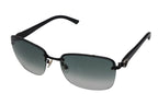 Gucci Sunglasses GG Logo Rimless Eyewear Acetate Metal Black Silver — view 2