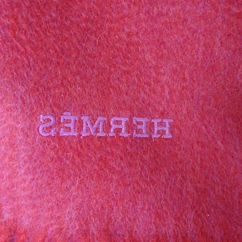 Hermes Cashmere Pink Shawl — view 6