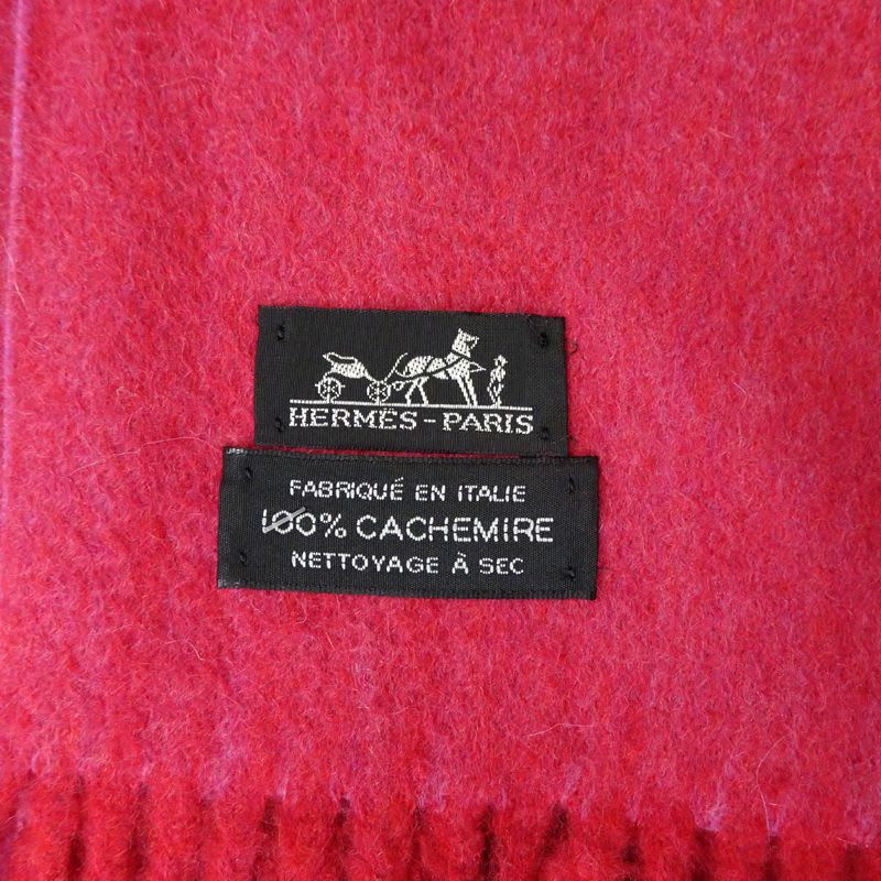 Hermes Cashmere Pink Shawl — view 7