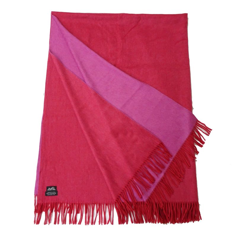 Hermes Cashmere Pink Shawl — view 4