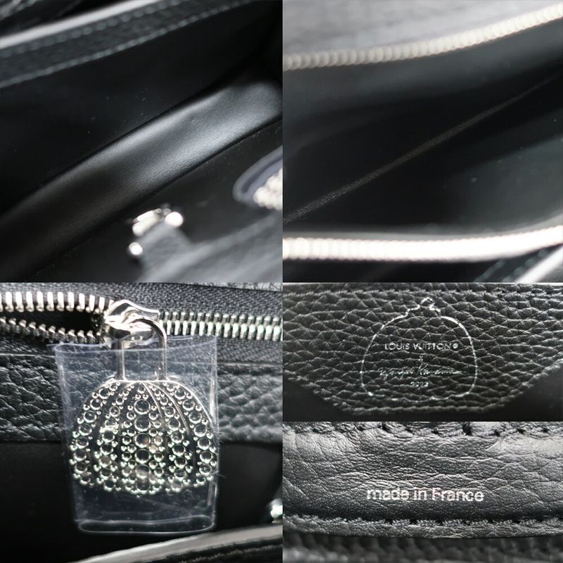 Louis Vuitton Yayoi Kusama LV YK Capucines MM Metal Dot Shoulder Bag 2-Way — view 8