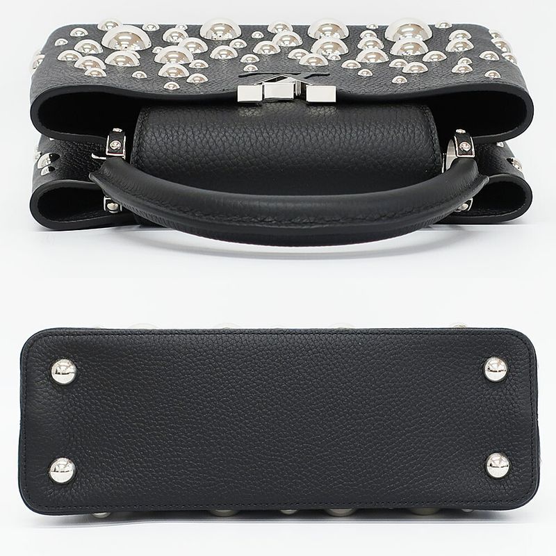 Louis Vuitton Yayoi Kusama LV YK Capucines MM Metal Dot Shoulder Bag 2-Way — view 3
