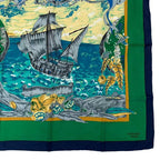 Hermes Scarf Carre 90 Silk Christophe Colomb Decouvre 1 Amerique 12 Octobre 1492 — view 5
