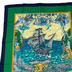 Hermes Scarf Carre 90 Silk Christophe Colomb Decouvre 1 Amerique 12 Octobre 1492 — view 2