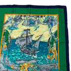 Hermes Scarf Carre 90 Silk Christophe Colomb Decouvre 1 Amerique 12 Octobre 1492 — view 3